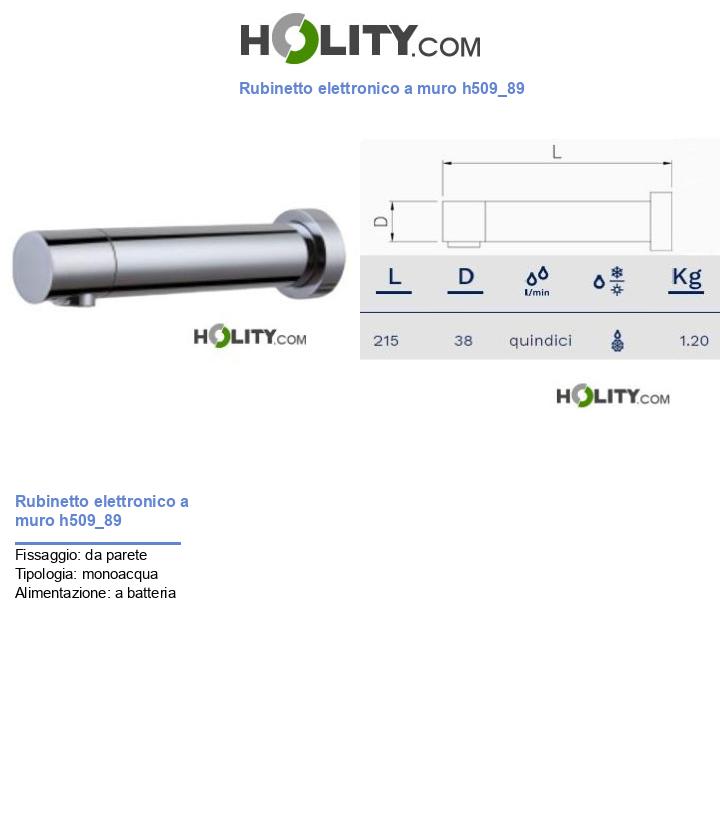 Rubinetto elettronico a muro h509_89