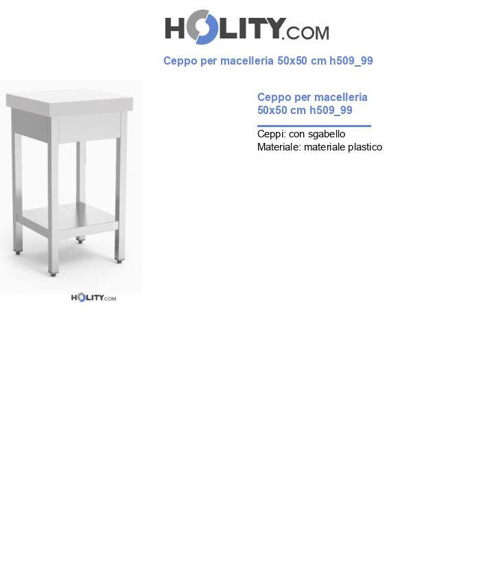 Ceppo per macelleria 50x50 cm h509_99