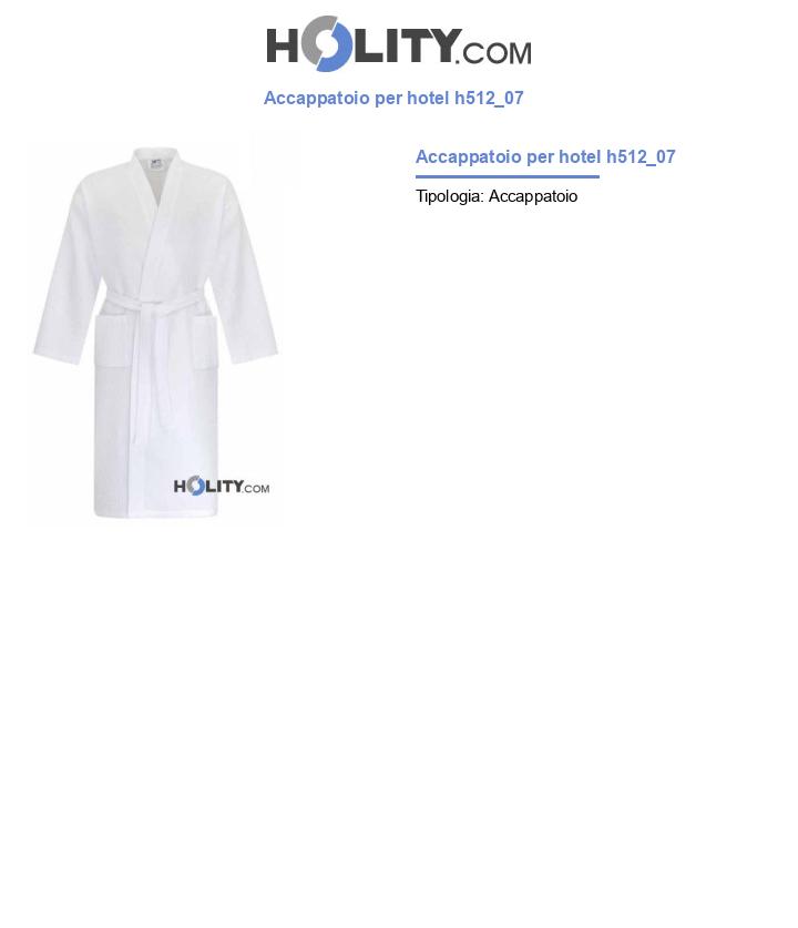 Accappatoio per hotel h512_07
