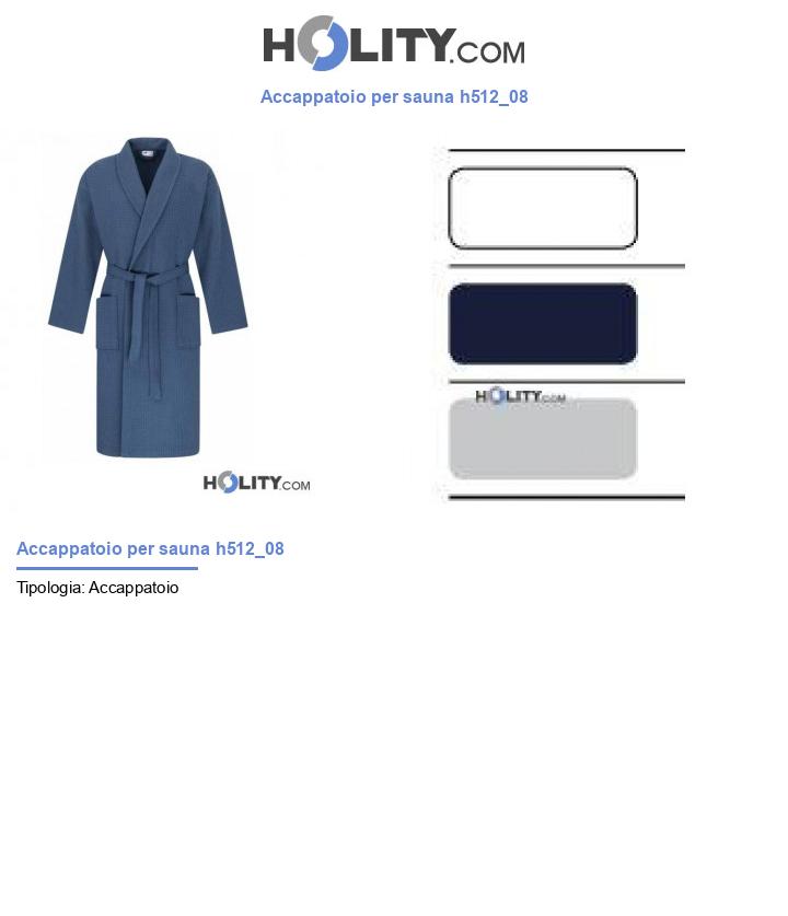 Accappatoio per sauna h512_08