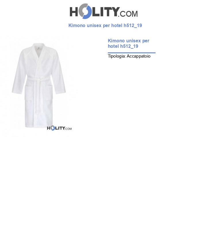 Kimono unisex per hotel h512_19