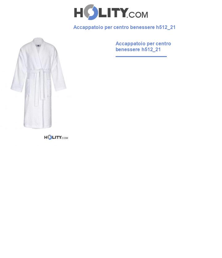 Accappatoio per centro benessere h512_21