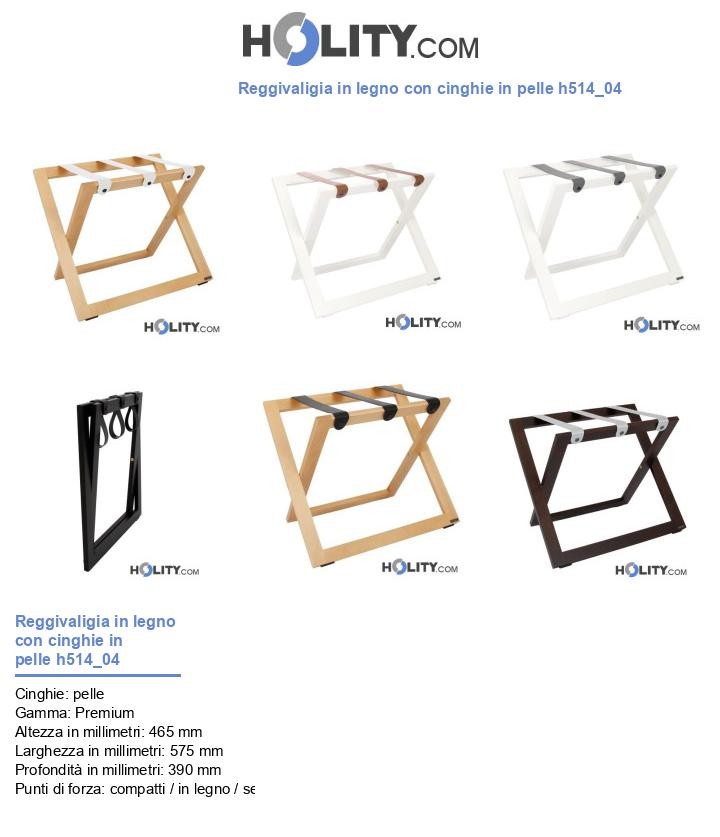 Reggivaligia in legno con cinghie in pelle h514_04