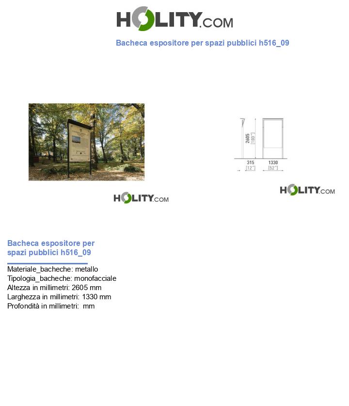 Bacheca espositore per spazi pubblici h516_09