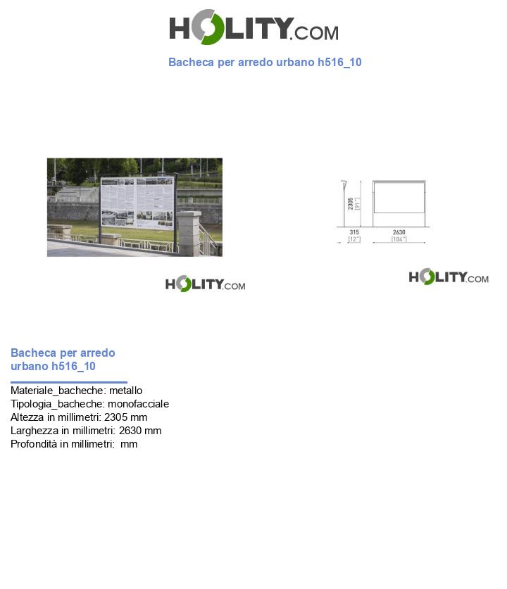 Bacheca per arredo urbano h516_10