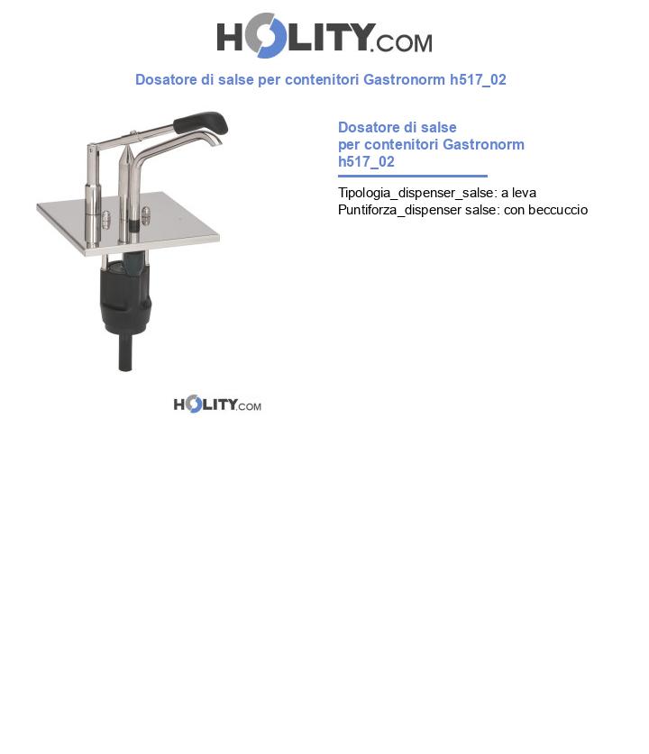 Dosatore di salse per contenitori Gastronorm h517_02