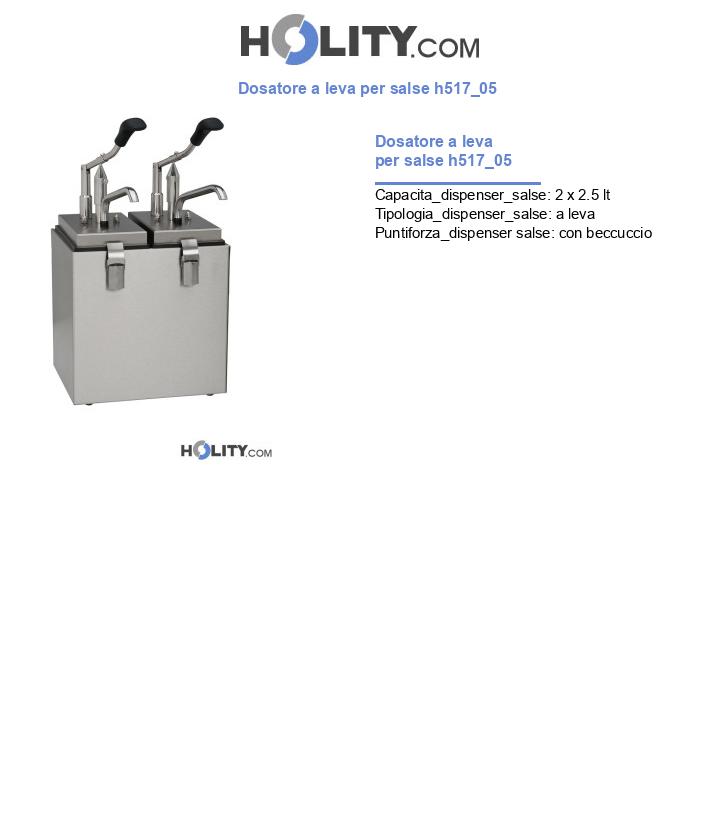 Dosatore a leva per salse h517_05