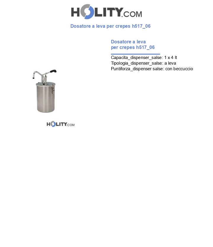 Dosatore a leva per crepes h517_06