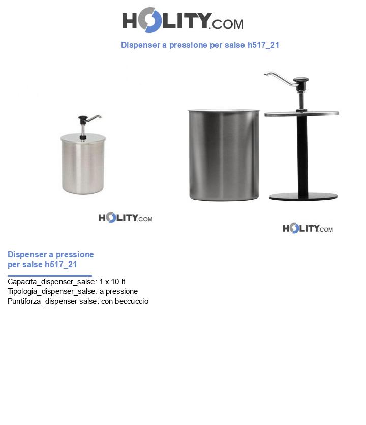 Dispenser a pressione per salse h517_21