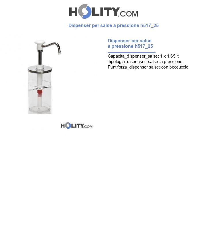 Dispenser per salse a pressione h517_25