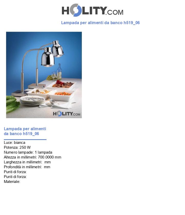 Lampada per alimenti da banco h519_06