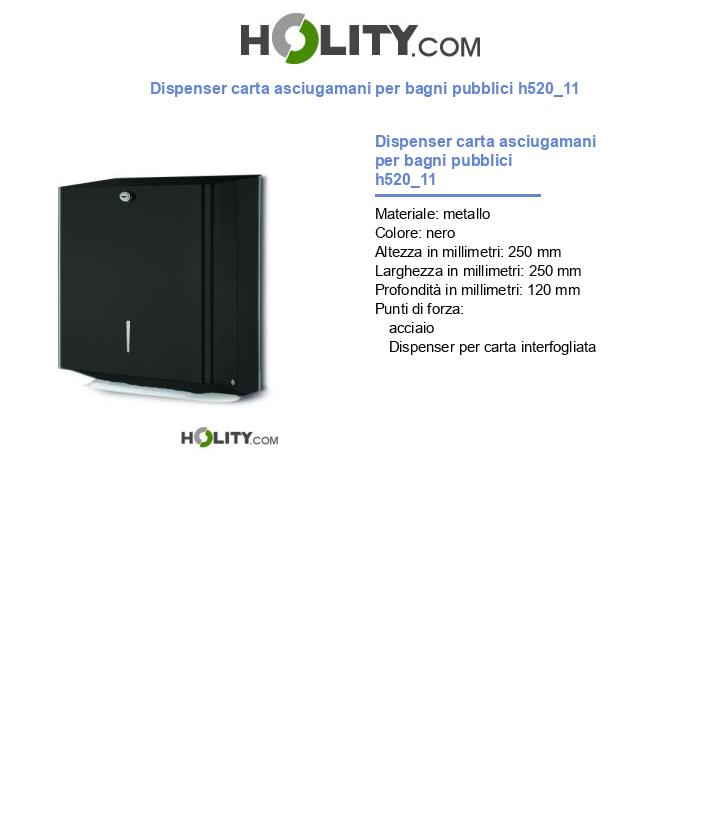 Dispenser carta asciugamani per bagni pubblici h520_11