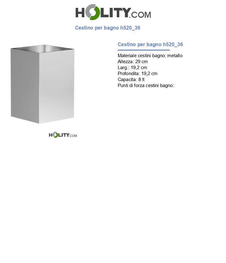 Cestino per bagno h520_36