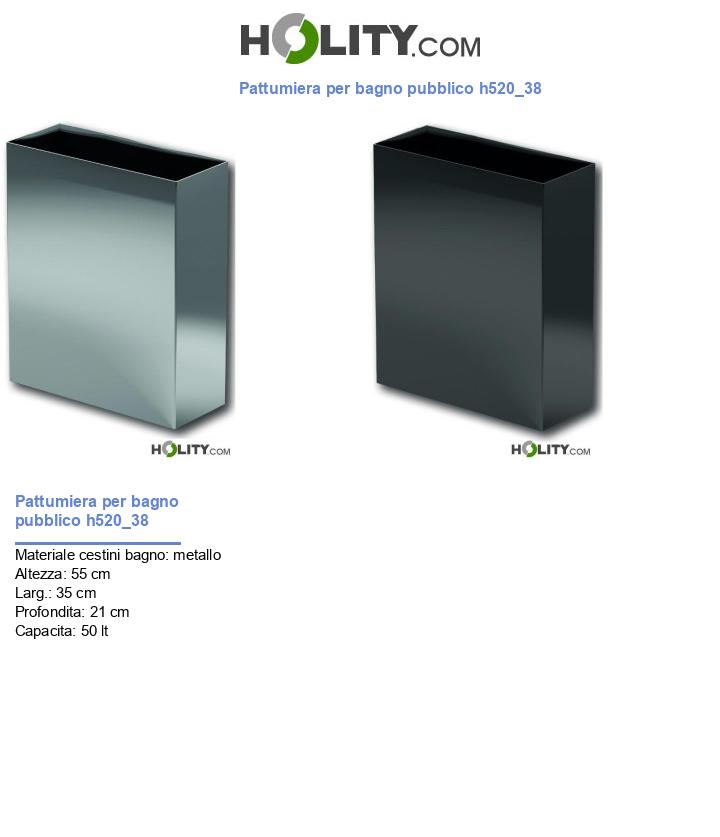 Pattumiera per bagno pubblico h520_38
