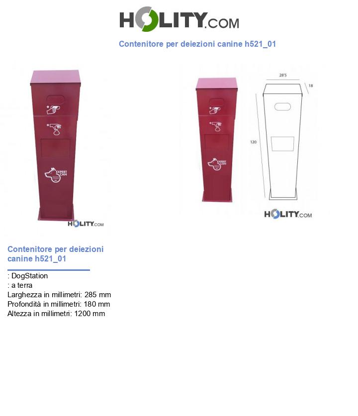 Contenitore per deiezioni canine h521_01