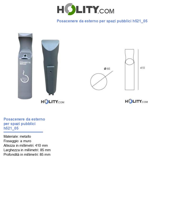 Posacenere da esterno per spazi pubblici h521_05