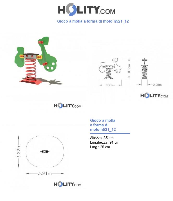 Gioco a molla a forma di moto h521_12