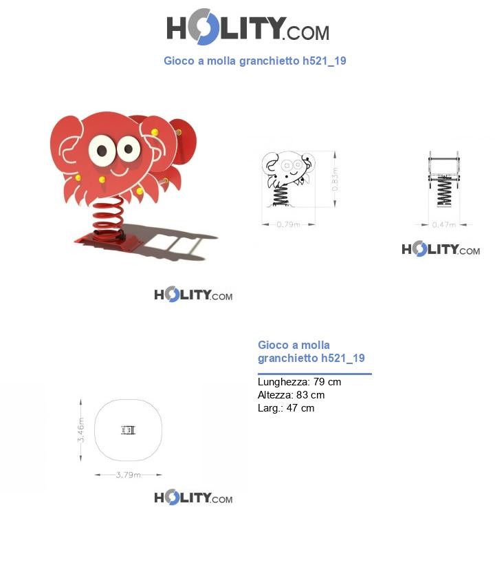 Gioco a molla granchietto h521_19