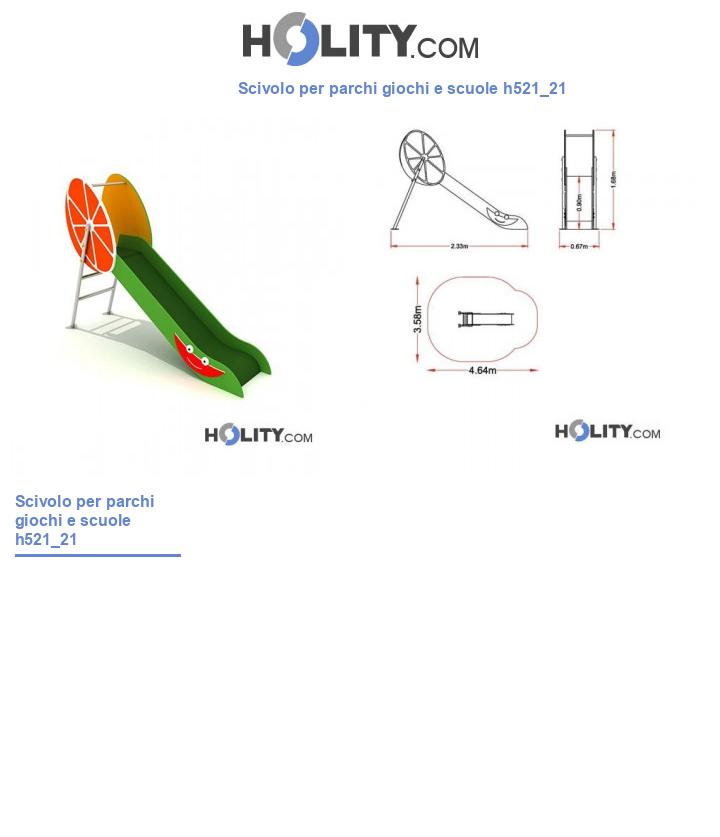 Scivolo per parchi giochi e scuole h521_21