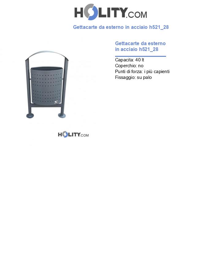Gettacarte da esterno in acciaio h521_28