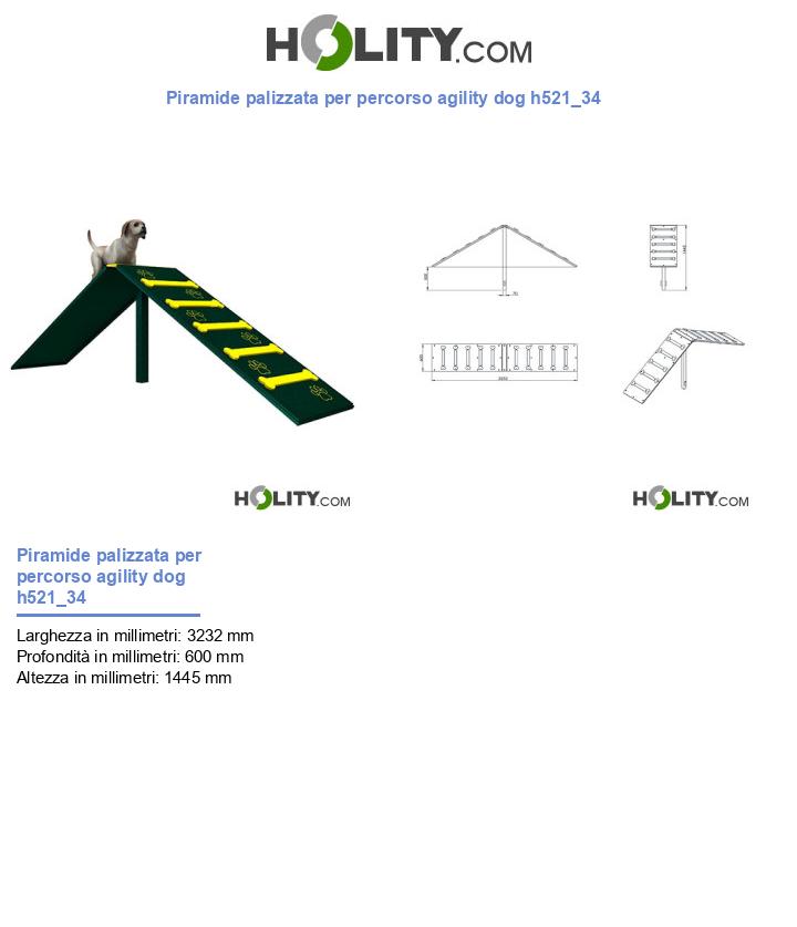 Piramide palizzata per percorso agility dog h521_34