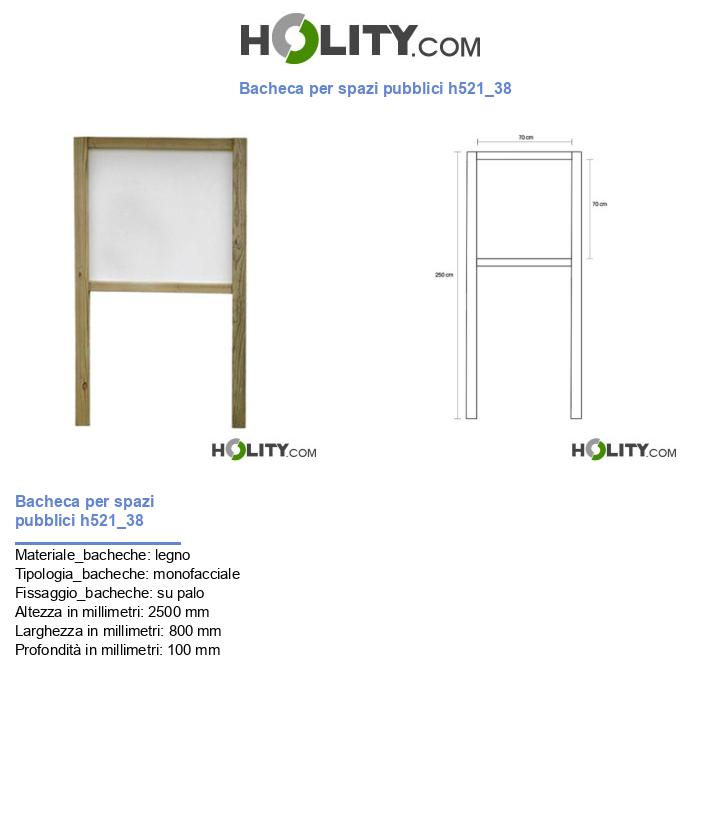 Bacheca per spazi pubblici h521_38