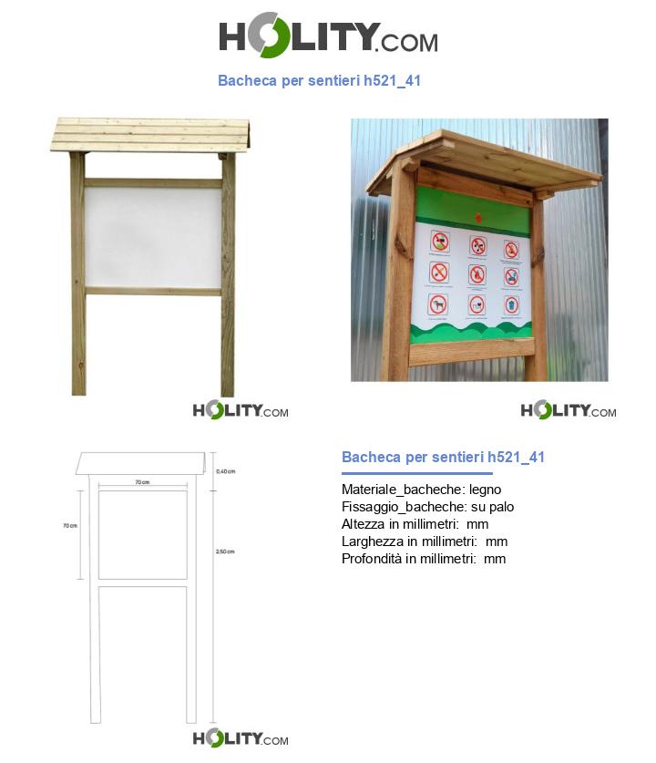 Bacheca per sentieri h521_41