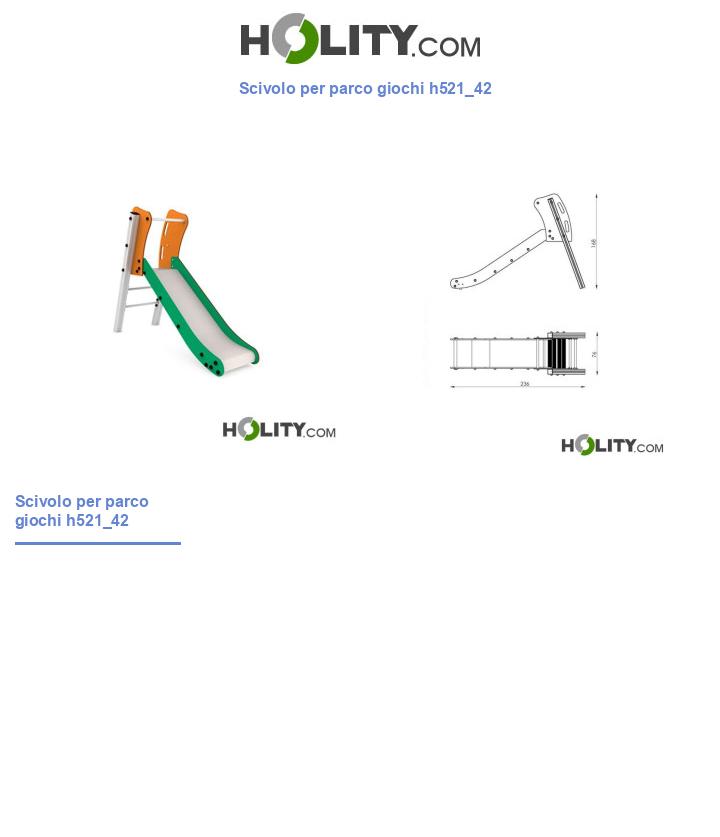 Scivolo per parco giochi h521_42