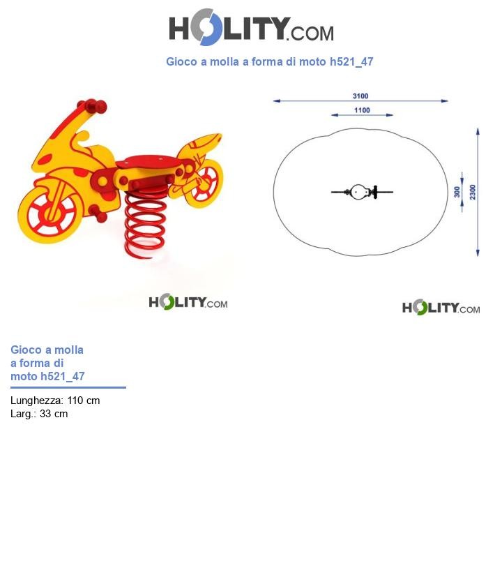 Gioco a molla a forma di moto h521_47