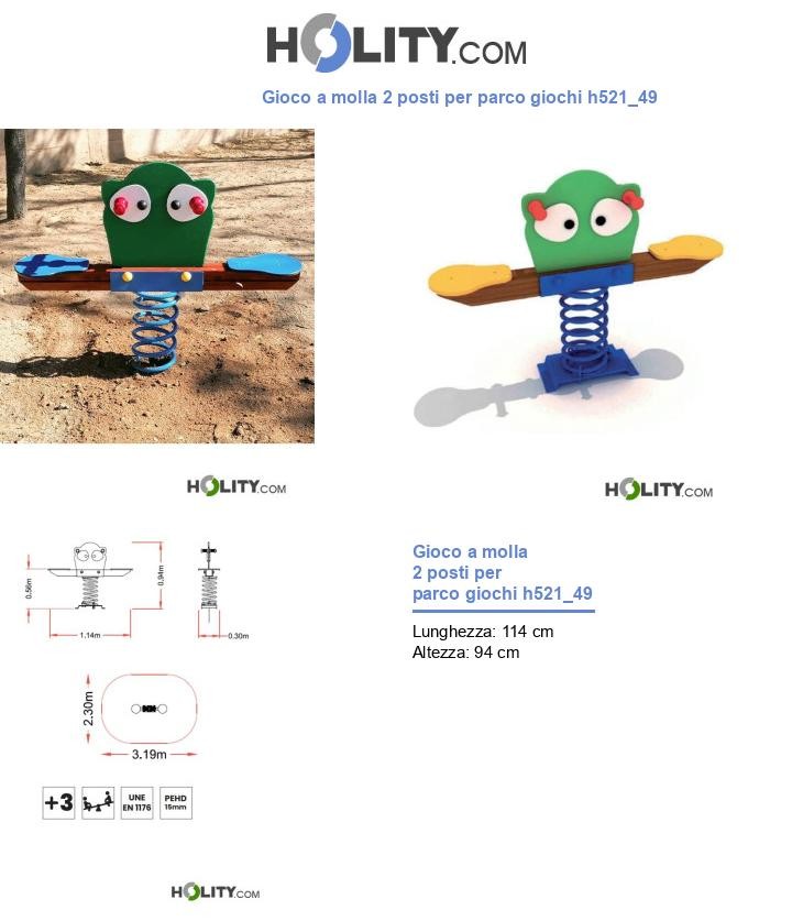 Gioco a molla 2 posti per parco giochi h521_49