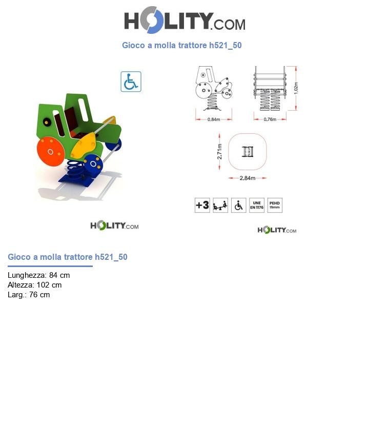 Gioco a molla trattore h521_50