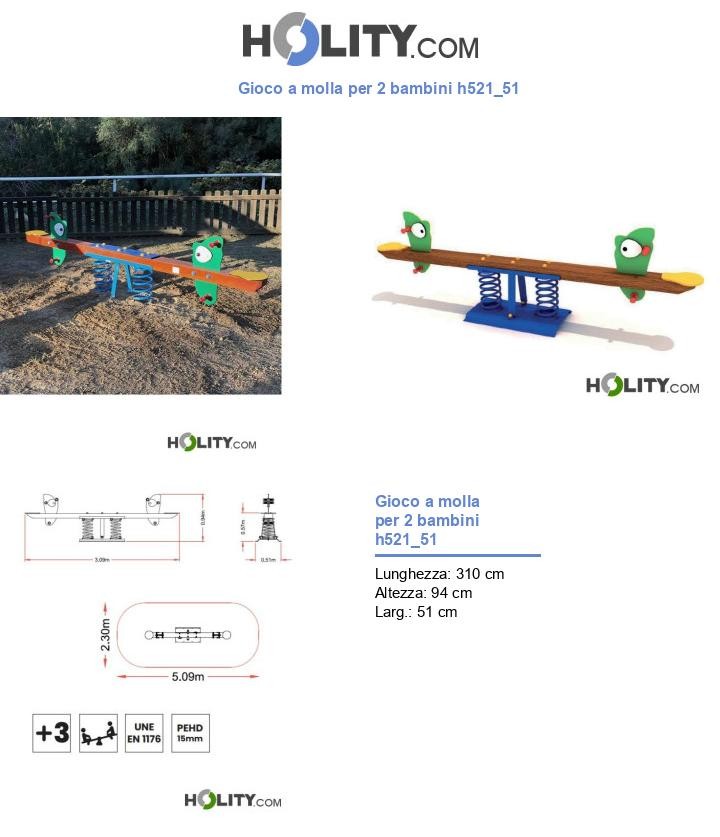 Gioco a molla per 2 bambini h521_51