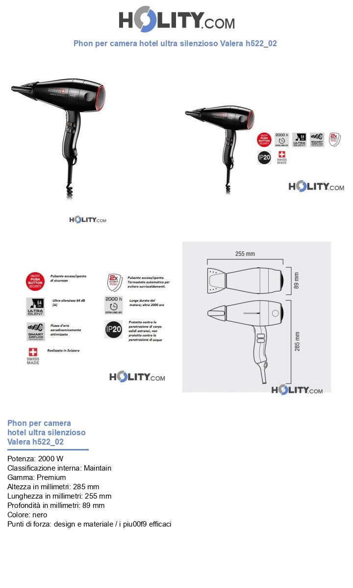 Phon per camera hotel ultra silenzioso Valera h522_02