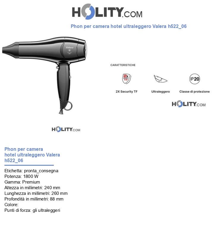 Phon per camera hotel ultraleggero Valera h522_06