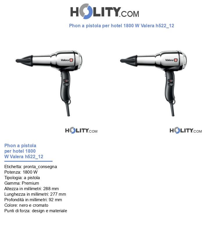 Phon a pistola per hotel 1800 W Valera h522_12