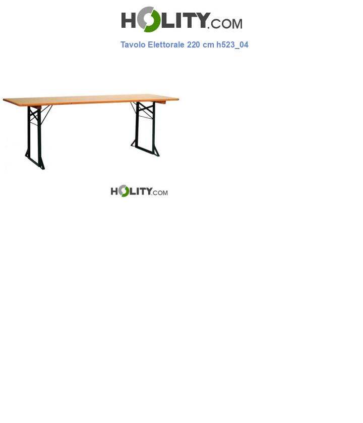 Tavolo Elettorale 220 cm h523_04