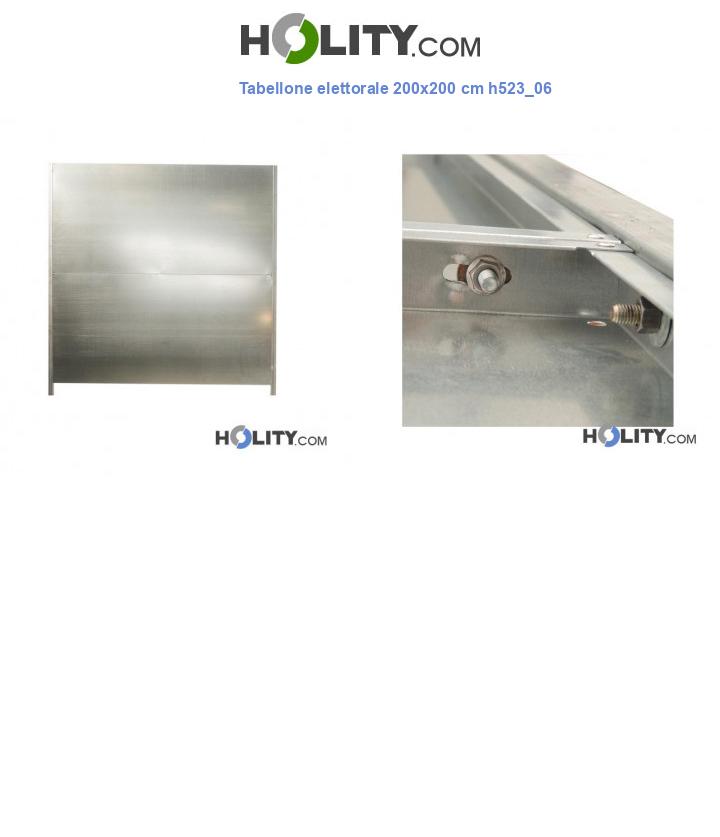 Tabellone elettorale 200x200 cm h523_06