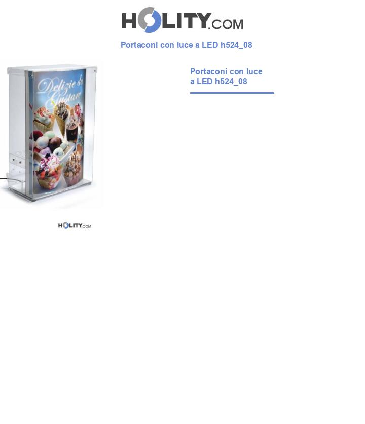Portaconi con luce a LED h524_08