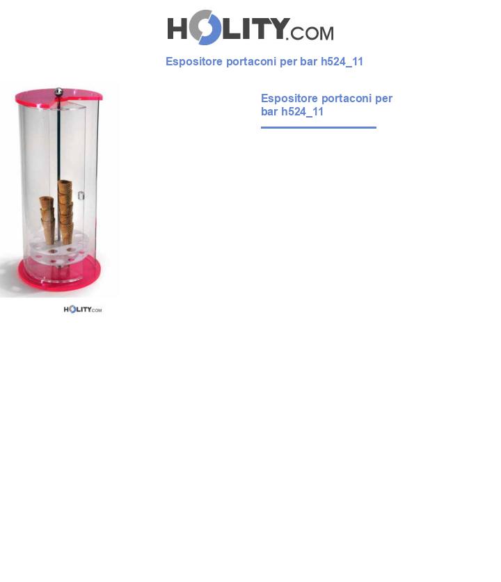 Espositore portaconi per bar h524_11