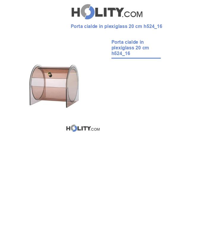 Porta cialde in plexiglass 20 cm h524_16