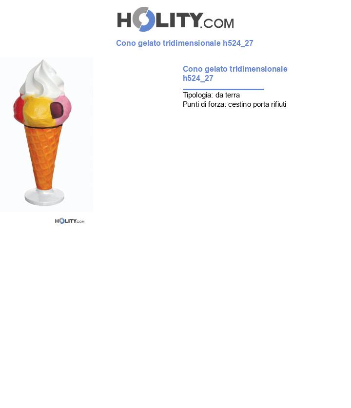 Cono gelato tridimensionale h524_27
