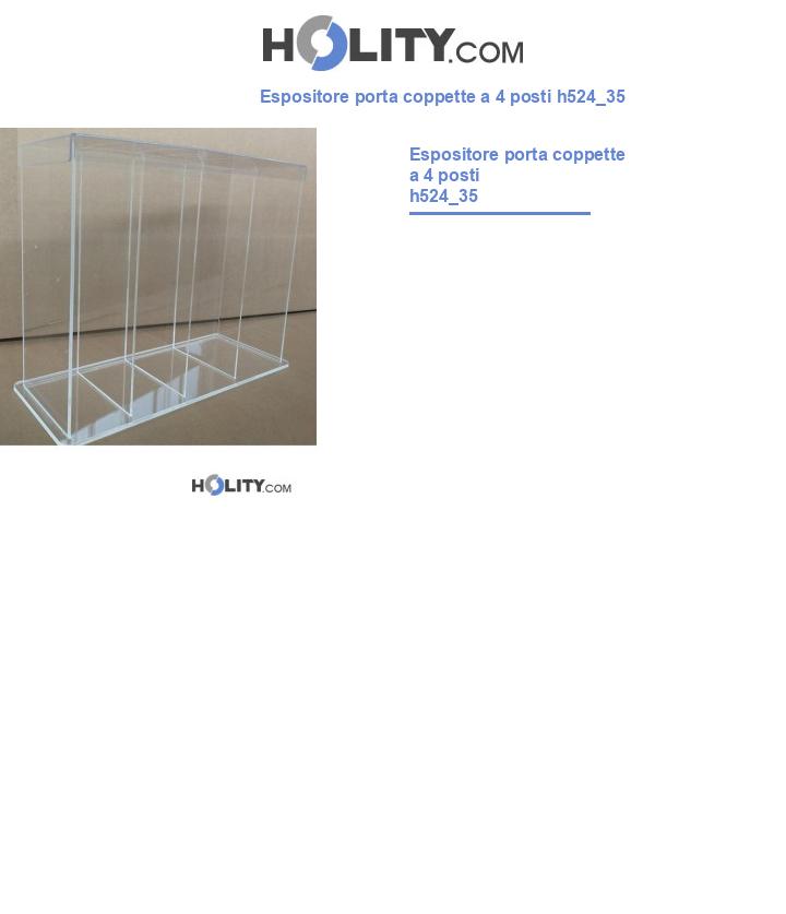 Espositore porta coppette a 4 posti h524_35
