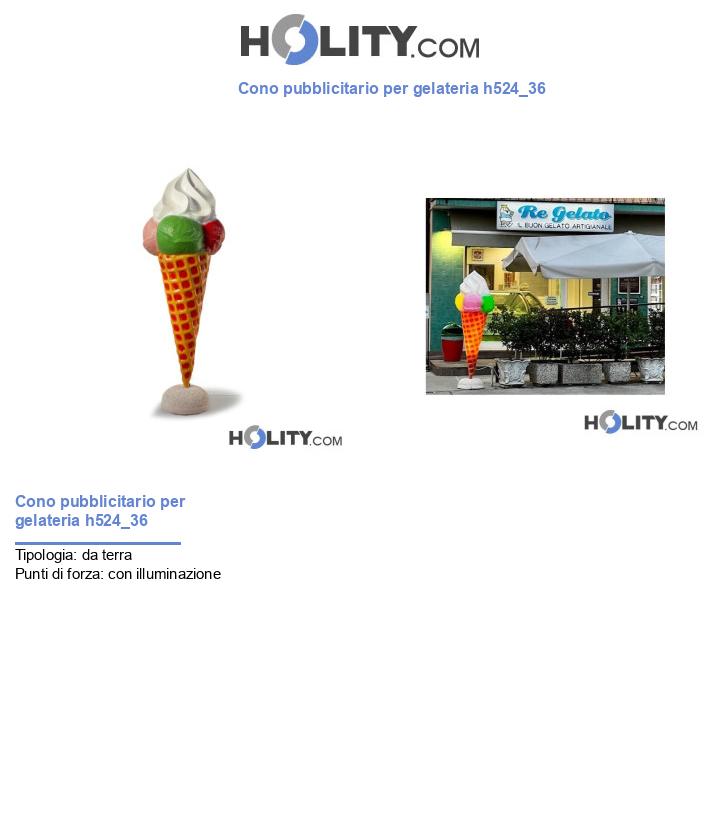 Cono pubblicitario per gelateria h524_36