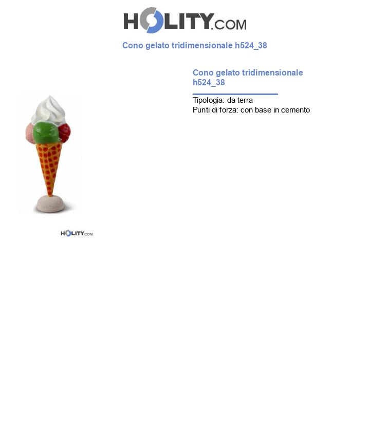Cono gelato tridimensionale h524_38