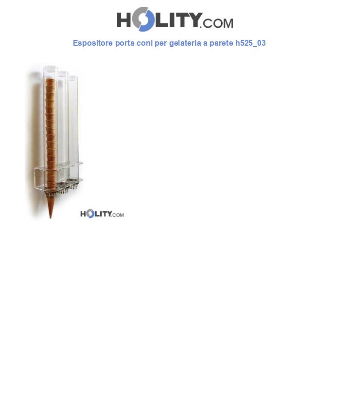 Espositore porta coni per gelateria a parete h525_03