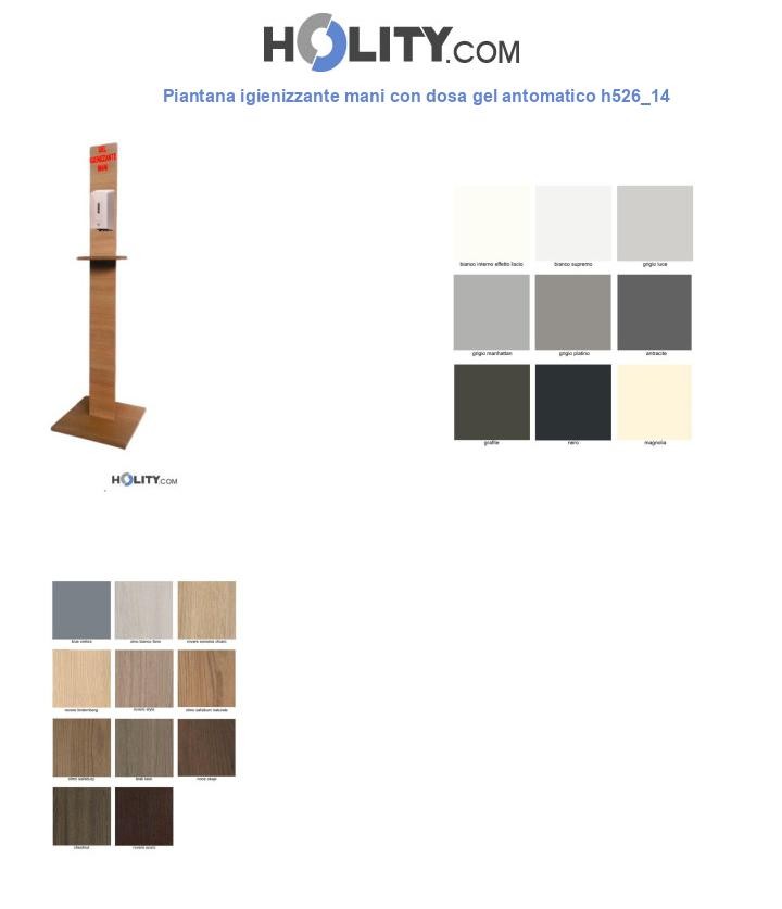 Piantana igienizzante mani con dosa gel antomatico h526_14