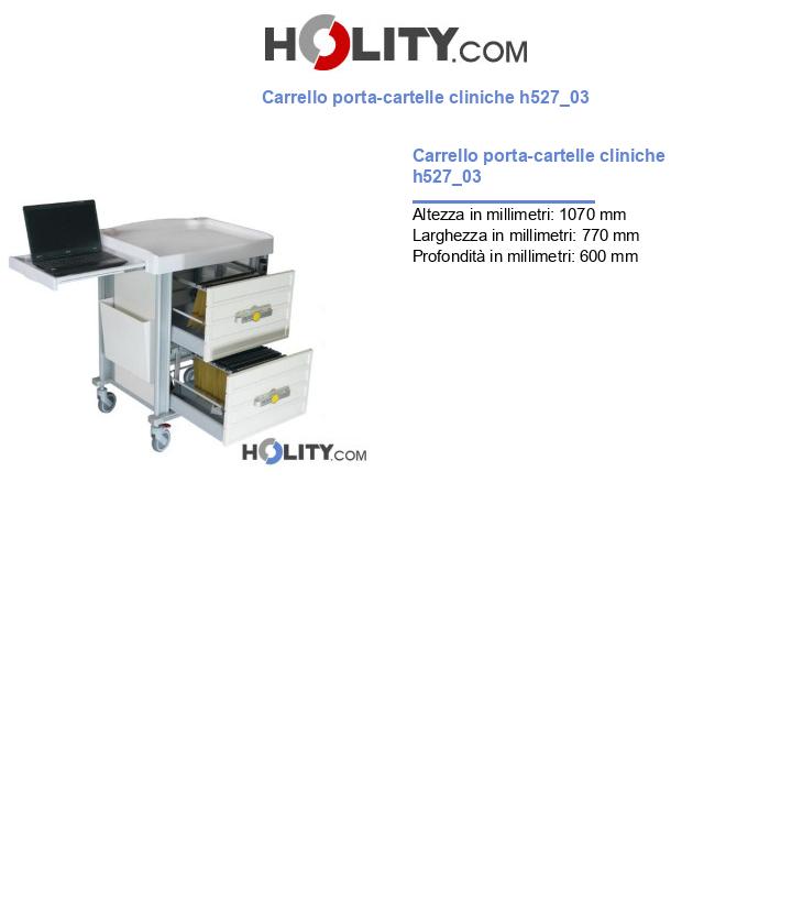 Carrello porta-cartelle cliniche h527_03