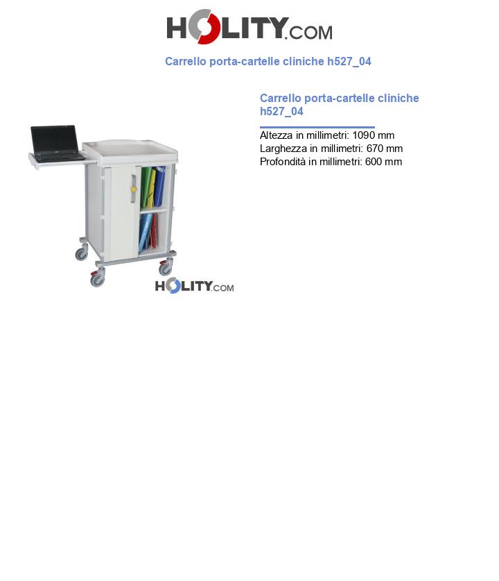 Carrello porta-cartelle cliniche h527_04