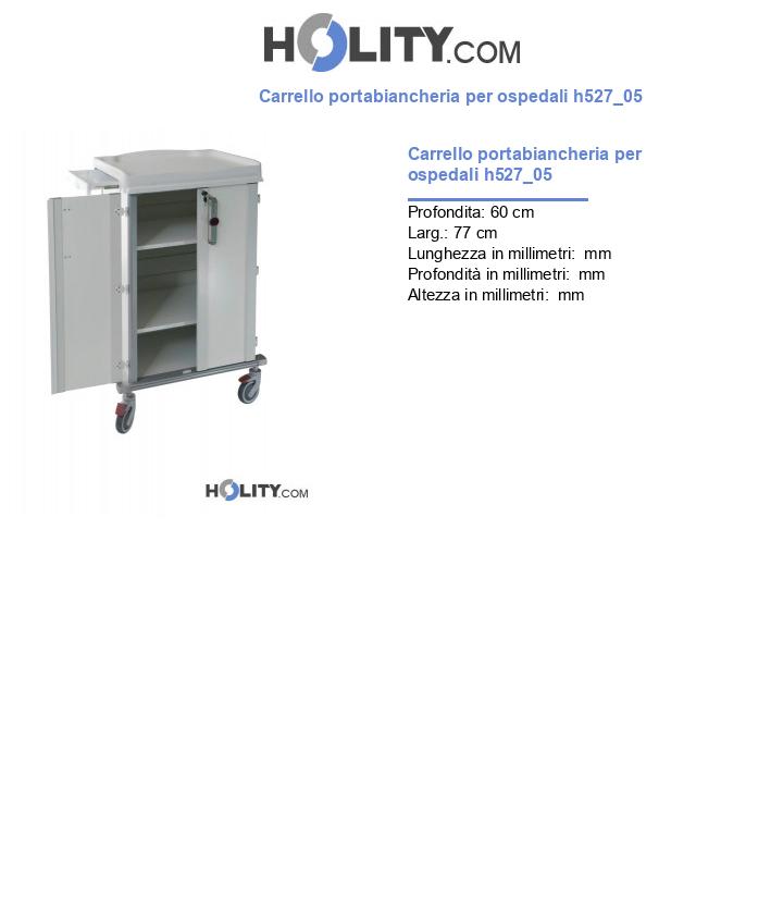 Carrello portabiancheria per ospedali h527_05