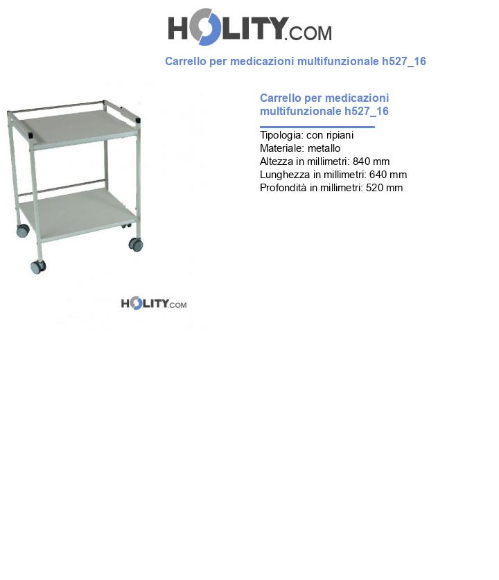 Carrello per medicazioni multifunzionale h527_16